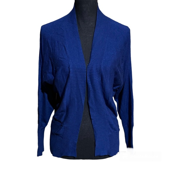 Dex Dolman Blue Open Cardigan Sweater Women's S Small - Picture 1 of 10
